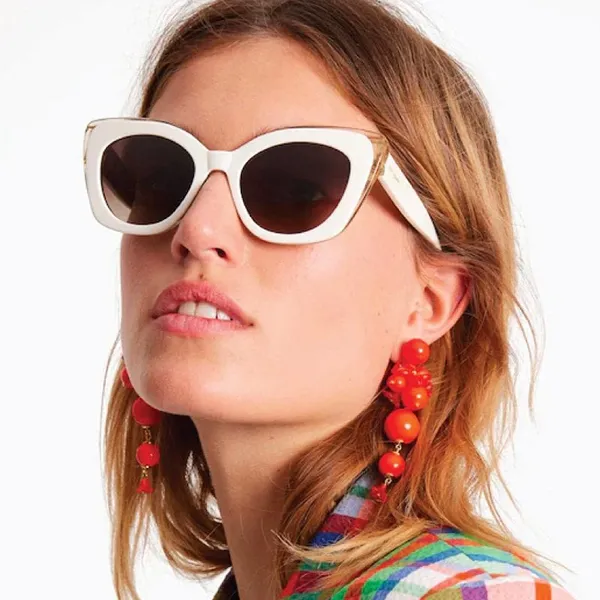 Kính Mát Nữ Kate Spade Sunglasses MARIGOLD/S 0SZJHA 51 Màu Trắng Ngà - Kính mắt - Vua Hàng Hiệu