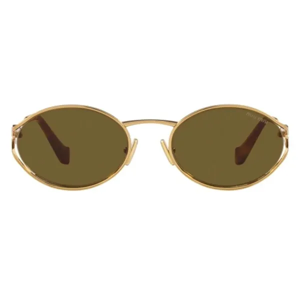 Kính Mát Nữ Miu Miu 0MU 52YS 7OE01T Sunglasses Màu Xanh Vàng