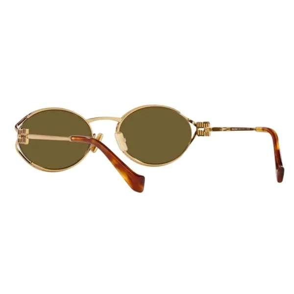 Kính Mát Nữ Miu Miu 0MU 52YS 7OE01T Sunglasses Màu Xanh Vàng