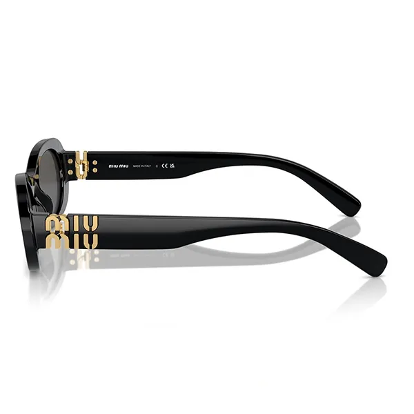 Kính Mắt Nữ Miu Miu MU 06ZS 1AB5S0 Black Sunglasses Màu Đen