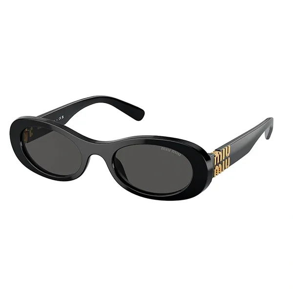 Kính Mắt Nữ Miu Miu MU 06ZS 1AB5S0 Black Sunglasses Màu Đen
