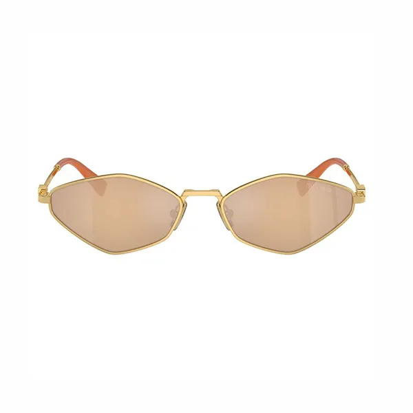 Kính Mát Nữ Miu Miu MU 0MU 56ZS 5AK40D Sunglasses Gold/ Grey Màu Vàng Xám