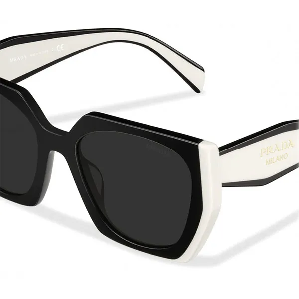 Kính Mát Nữ Prada Glasses 34 PR 15WS-09Q5S0 Màu Đen Trắng