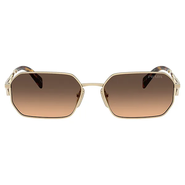 Kính Mát Nữ Prada Sunglasses PR A51S ZVN50C Màu Vàng Nâu