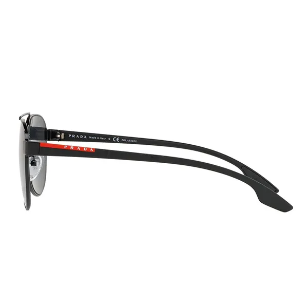 Kính Mát Prada Linea Rossa Polarized Sunglasses PS 54TS Màu Xám/Đen