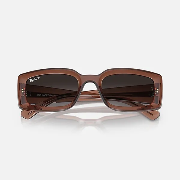 Kính Mát Rayban Kiliane Sunglasses Polarized RB4395F 6678T3 Màu Nâu/Xám - Kính mắt - Vua Hàng Hiệu