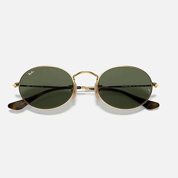 Kính Mát RayBan Oval Flat Lenses Sunglasses RB3547N 001 51mm Màu Xanh Green