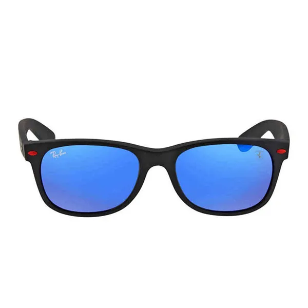 Kính Mát Rayban Scuderia Ferrari Blue Mirror Square Unisex Sunglasses RB2132M F60268 55 Màu Xanh Đen