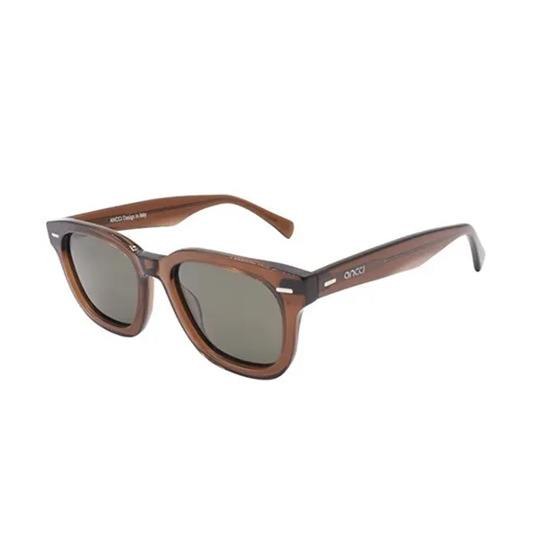 Kính Mát Unisex Ancci AT8784 C4 Sunglasses Màu Nâu Xám