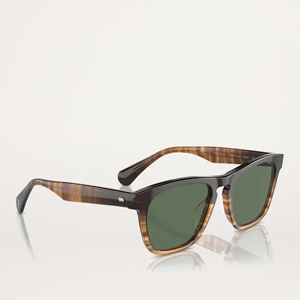Kính Mát Unisex Oliver Peoples Acetate R-3 Sunglasses Màu Xanh Nâu - Kính mắt - Vua Hàng Hiệu
