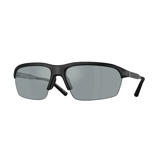 Kính Mát Unisex Oliver Peoples Federer R-6 OV5572S 70016G Semi-Matte Black Polarized Màu Đen Xám - Kính mắt - Vua Hàng Hiệu