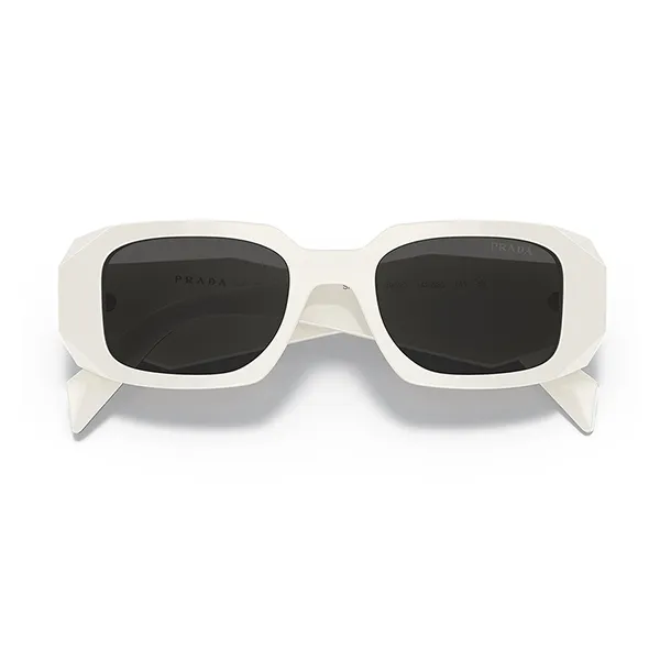 Kính Mát Unisex Prada SPR17W 1425S0 Sunglasses Màu Trắng Xám
