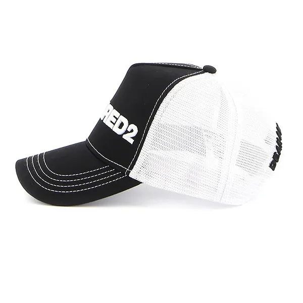 Mũ Dsquared2 Embroidered Baseball Cap Màu Đen - Trắng