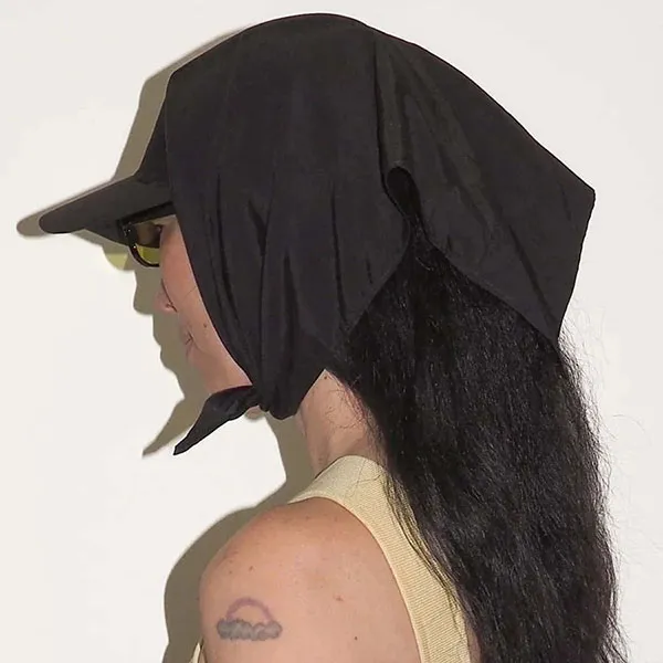 Mũ Frecae Sun Hat Neck Flap Wide Brim Black Màu Đen