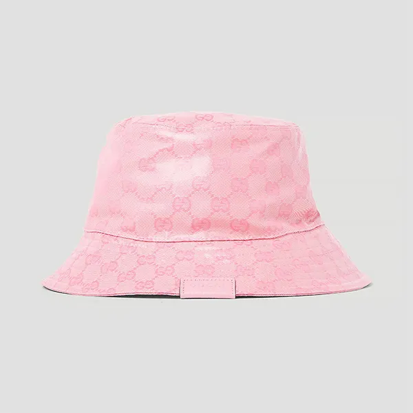 Mũ Gucci GG Jacquard Bucket Hat In Pink Màu Hồng Size S - Mũ nón - Vua Hàng Hiệu