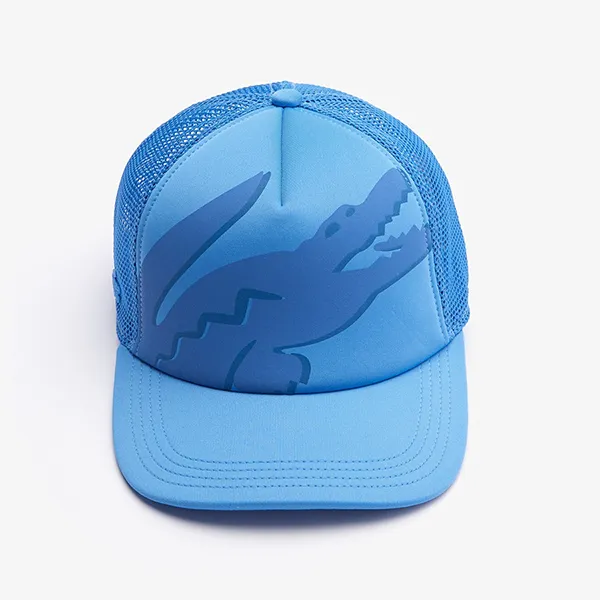 Mũ Lacoste Unisex Crocodile Print Neoprene And Mesh Cap RK2122 L99 Màu Xanh Blue