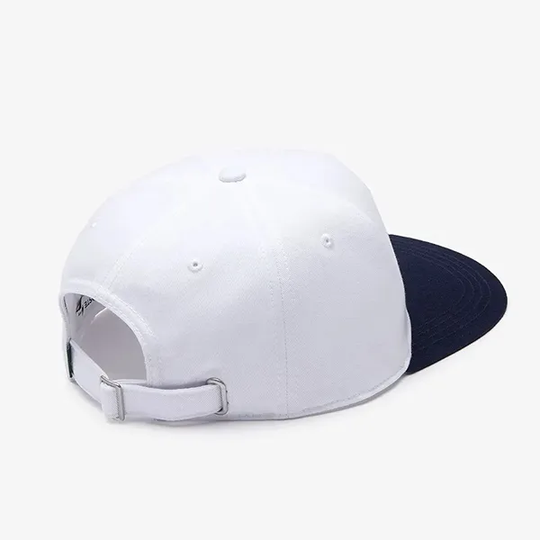 Mũ Unisex Lacoste Tennis Embroidery Cotton Cap RK2288-51 9AG Màu Trắng/Xanh