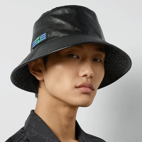 Mũ Nam Gucci GG Crystal Bucket Hat 780495 4HA8N 1060 Màu Đen Size S