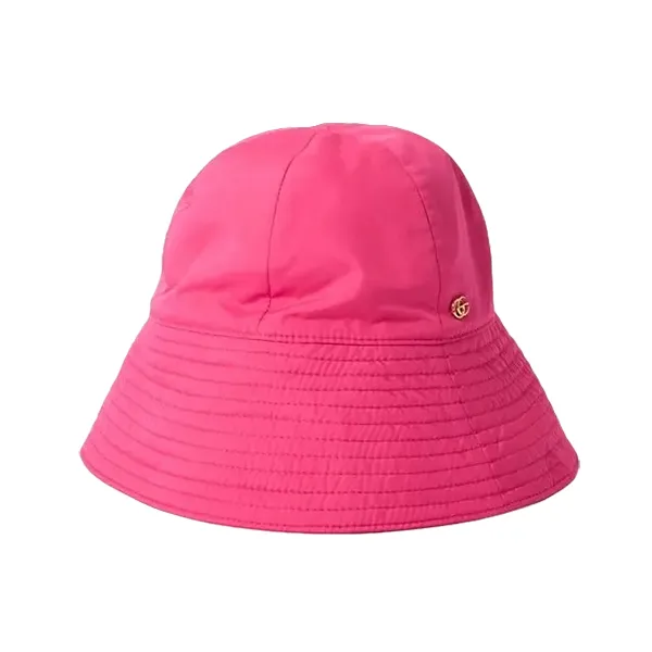Mũ Nữ Gucci Embellished Shell Bucket Hat Màu Hồng Đậm Size S