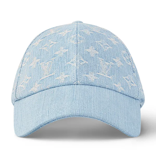 Mũ Nữ Louis Vuitton LV Monogram Denim Cap M7739L Màu Xanh Nhạt Size S - Mũ nón - Vua Hàng Hiệu
