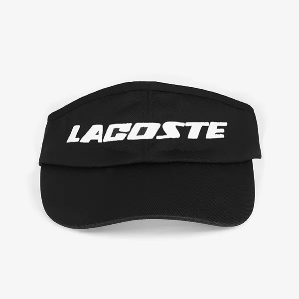 Mũ Nửa Đầu Lacoste Golf Lettering Point Sun Visor Cap RK245E 52N 031 Màu Đen