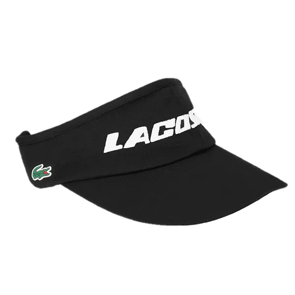 Mũ Nửa Đầu Lacoste Golf Lettering Point Sun Visor Cap RK245E 52N 031 Màu Đen