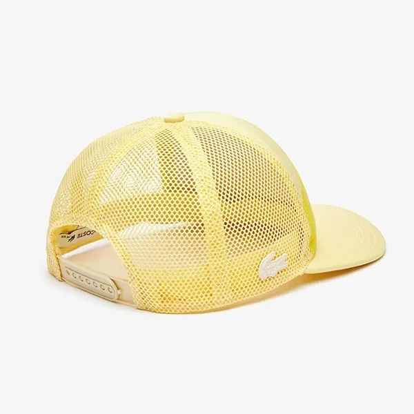 Mũ Unisex Lacoste Crocodile Print Neoprene And Mesh Cap RK2122 6XP Màu Vàng