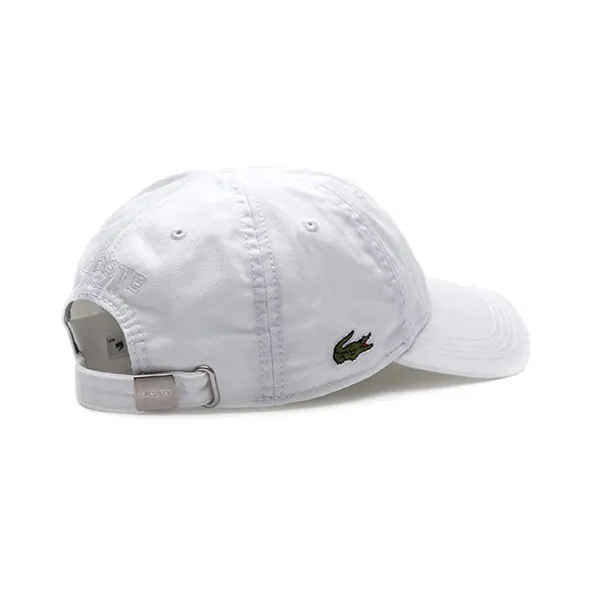 Mũ Unisex Lacoste Gabardine Cap RK9811 001 Màu Trắng