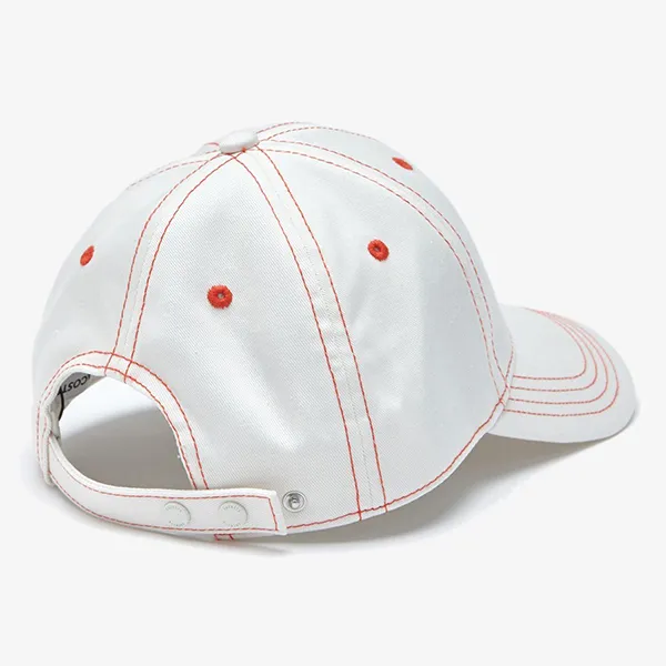 Mũ Unisex Lacoste Overstitched Cotton Cap RK0824 7HU Màu Trắng