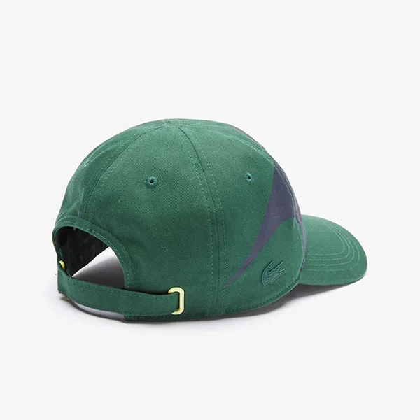 Mũ Unisex Lacoste Sport x Théo Curin Organic Cotton Cap RK8062-51 381 Màu Xanh Green