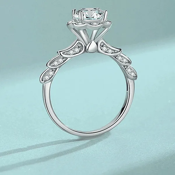 Nhẫn Nữ Kya Jewel Ethereal Bud KR2 Màu Bạc