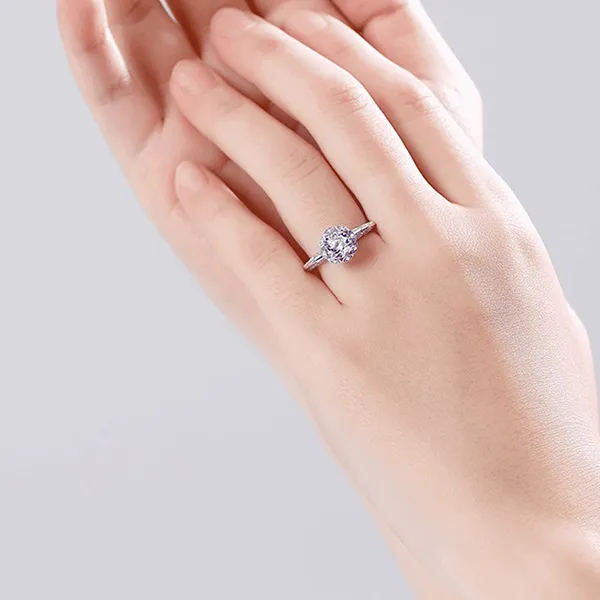 Nhẫn Nữ Kya Jewel Ethereal Bud KR2 Màu Bạc