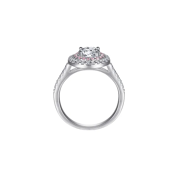 Nhẫn Nữ Kya Jewel Romantic Circle SR134 Màu Vàng Trắng - Trang sức - Vua Hàng Hiệu