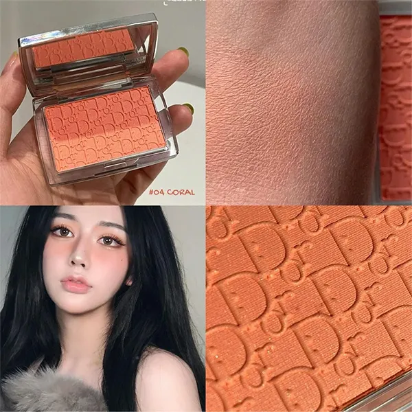 Phấn Má Hồng Dior Backstage Rosy Glow Blush 004 Coral Màu Cam San Hô