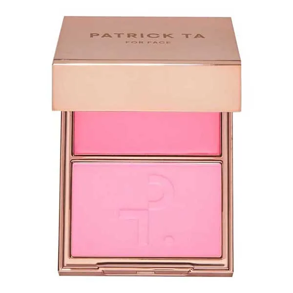 Phấn Má Hồng Patrick Ta Major Headlines Double Take Crème & Powder Blush Duo Tone Just Enough Màu Hồng Đào - Trang điểm - Vua Hàng Hiệu