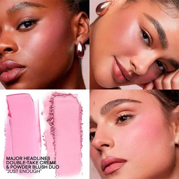 Phấn Má Hồng Patrick Ta Major Headlines Double Take Crème & Powder Blush Duo Tone Just Enough Màu Hồng Đào - Trang điểm - Vua Hàng Hiệu