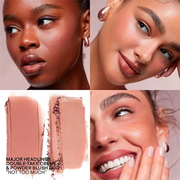 Phấn Má Hồng Patrick Ta Major Headlines Double Take Crème & Powder Blush Duo Tone Not Too Much Màu Hồng Nâu