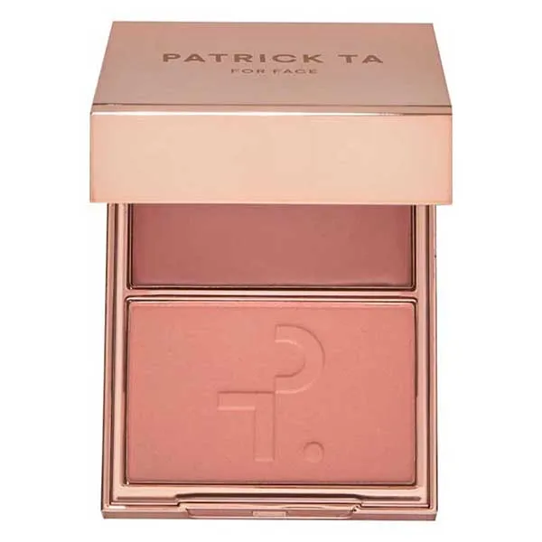 Phấn Má Hồng Patrick Ta Major Headlines Double Take Crème & Powder Blush Duo Tone Not Too Much Màu Hồng Nâu