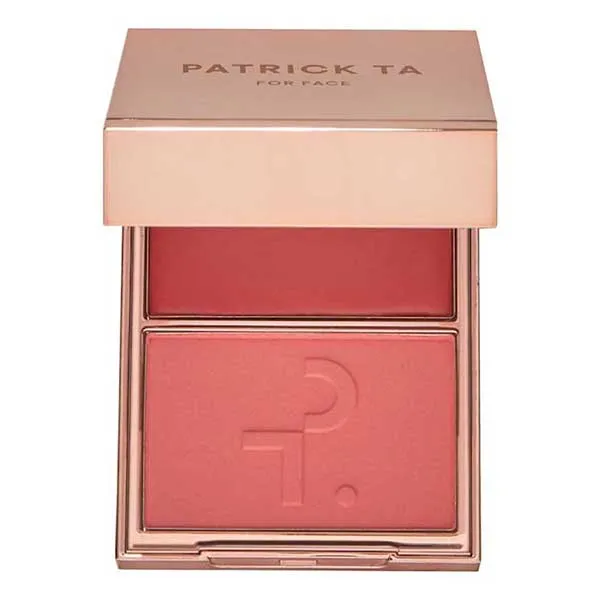 Phấn Má Hồng Patrick Ta 2in1 Double-Take Cream And Power Blush Duo Tone She's That Girl