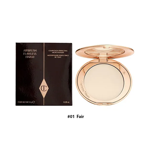 Phấn Phủ Dạng Nén Charlotte Tilbury Airbrush Flawless Finish Tone 01-Fair 8g - Trang điểm - Vua Hàng Hiệu