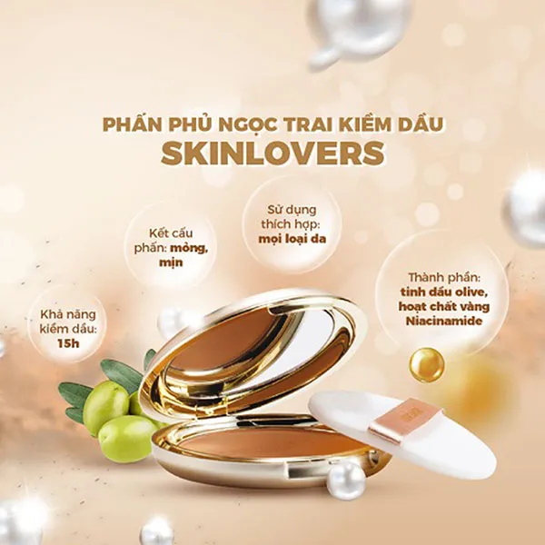 Phấn Phủ Skinlovers Blooming Ngọc Trai Siêu Mịn Số 23_22g - Trang điểm - Vua Hàng Hiệu