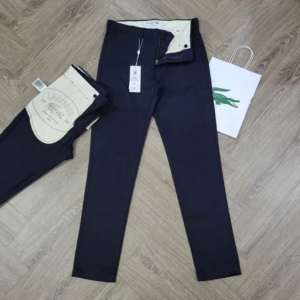 Quần Dài Lacoste Slim Fit Organic Stretch Cotton Màu Xanh Đen Size 34 - Thời trang - Vua Hàng Hiệu