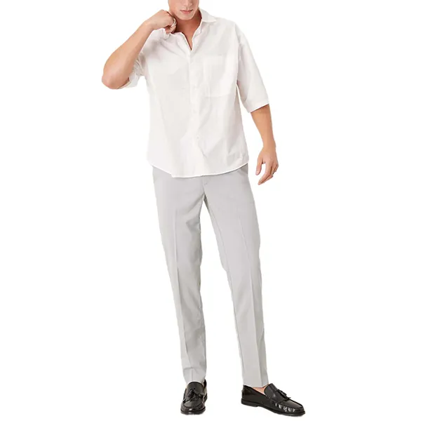 Quần Dài Nam Asos Slim Fit Smart Wedding Trousers In Light Grey Màu Xám Nhạt Size 28