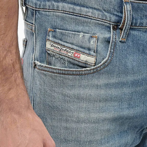 Quần Jean Nam Diesel Mid Waist Slim Fit 2019 D-Strukt Jeans Màu Xanh Nhạt Size 30 - Thời trang - Vua Hàng Hiệu