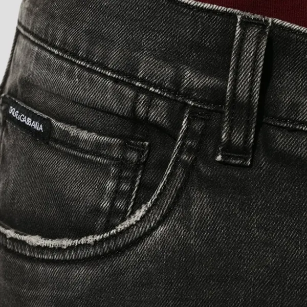 Quần Jean Nam Dolce & Gabbana D&G Black Cotton Stretch Slim Fit Men Denim GY07CD G8C07 S9001 Màu Đen Size 44 - Thời trang - Vua Hàng Hiệu