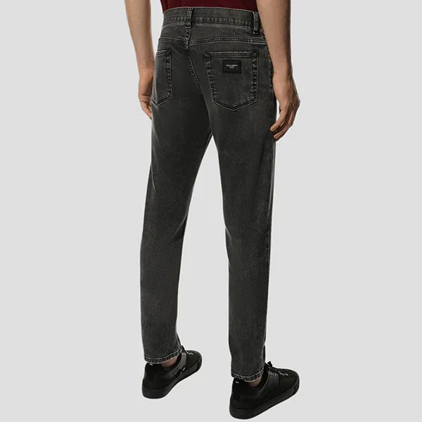 Quần Jean Nam Dolce & Gabbana D&G Black Cotton Stretch Slim Fit Men Denim GY07CD G8C07 S9001 Màu Đen Size 44 - Thời trang - Vua Hàng Hiệu