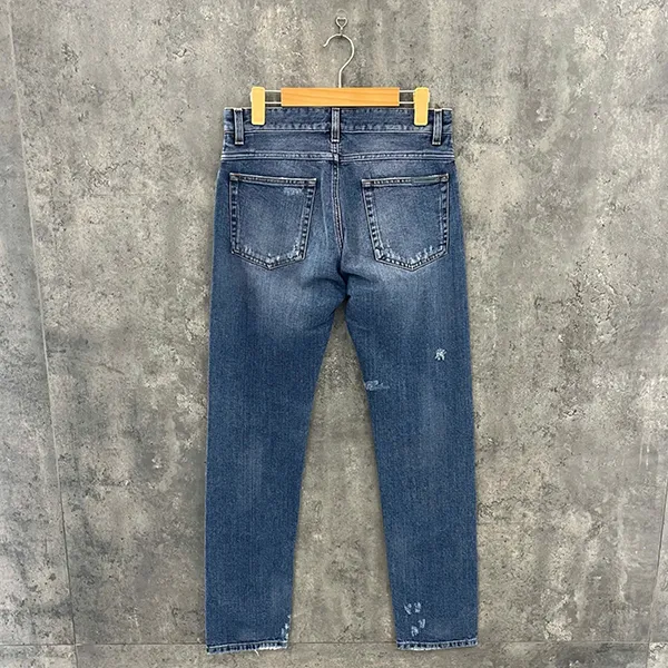 Quần Jean Nam Dolce & Gabbana D&G Wash Rách 2 Đùi G6LBCD G8S36 S9001 Màu Xanh Size 44