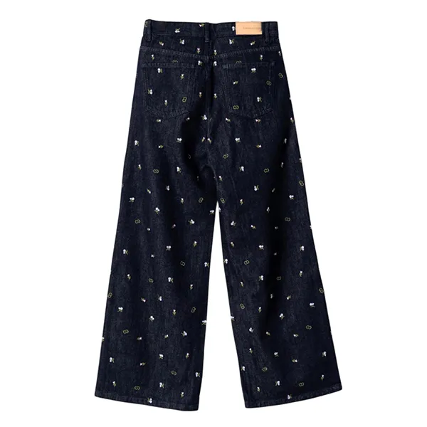 Quần Jean Nữ Chester Charles Black Denim Flower CW504DP0645L2 Màu Đen Size XS