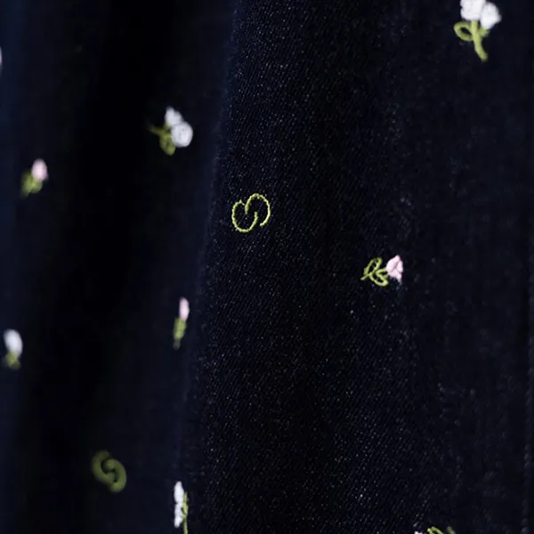 Quần Jean Nữ Chester Charles Black Denim Flower CW504DP0645L2 Màu Đen Size XS