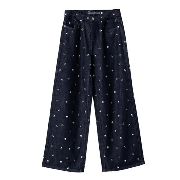 Quần Jean Nữ Chester Charles Black Denim Flower CW504DP0645L2 Màu Đen Size XS